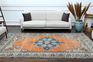 Special Vintage Oushak Rug - Thumbnail