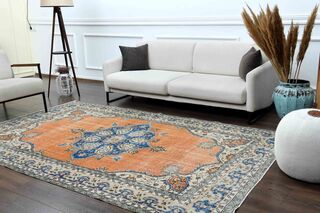 Special Vintage Oushak Rug - Thumbnail