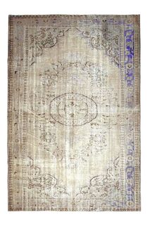 Neutral Antique Turkish Oushak Rug - Thumbnail