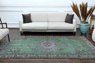 Shabby Chic Decor Vintage Turkish Rug - Thumbnail