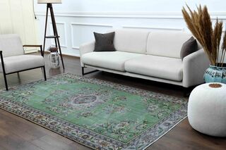 Shabby Chic Decor Vintage Turkish Rug - Thumbnail