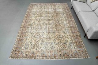 Floral Turkish Rug - Thumbnail