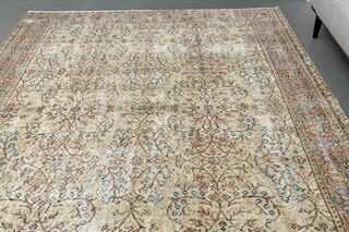 Floral Turkish Rug - Thumbnail