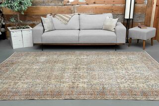 Floral Turkish Rug - Thumbnail