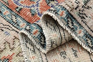 Handmade Vintage Turkish Rug - Thumbnail