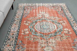 Handmade Vintage Turkish Rug - Thumbnail