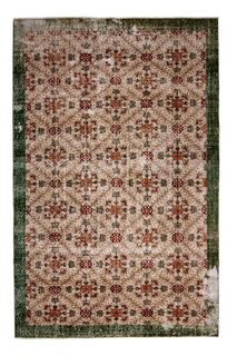 Retro Style Bohemian Turkish Rug - Thumbnail