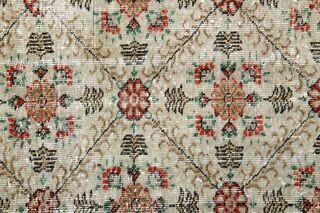 Retro Style Bohemian Turkish Rug - Thumbnail