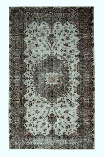 Wool Antique Turkish Rug - Thumbnail