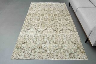 Floral Vintage Turkish Rug - Thumbnail