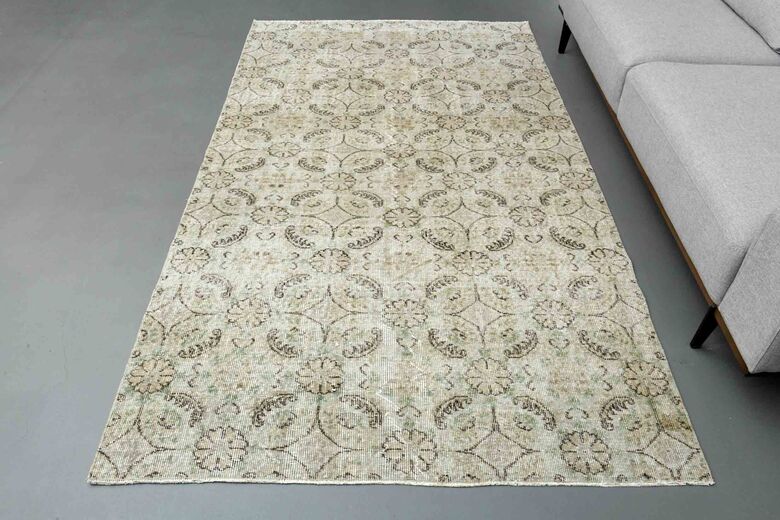 Floral Vintage Turkish Rug