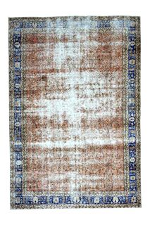 Antique Floral Turkish Rug - Thumbnail