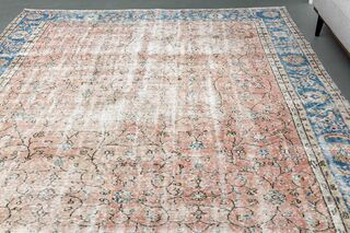 Turkish Antique Floral Rug - Thumbnail