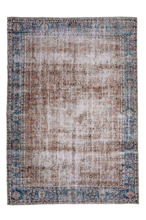 Turkish Antique Floral Rug - Thumbnail