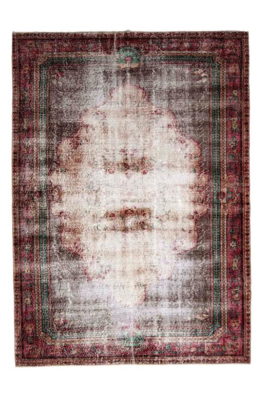 Worn Vintage Handwoven Rug