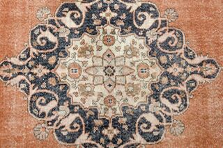 7x11 Medallion Vintage Turkish Rug - Thumbnail