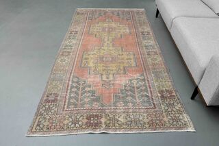 Red Vintage Turkish Rug - Thumbnail