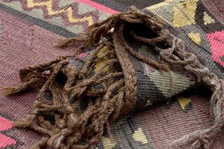 Flatweave Vintage Turkish Runner Rug - Thumbnail