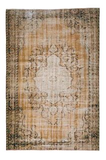 Wool Vintage Turkish Rug - Thumbnail