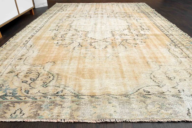 Wool Vintage Turkish Rug