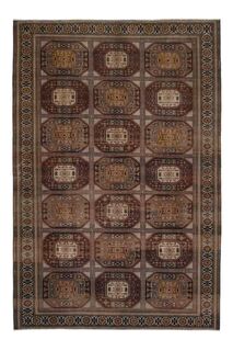 Ikat Pattern Vintage Turkish Rug - Thumbnail