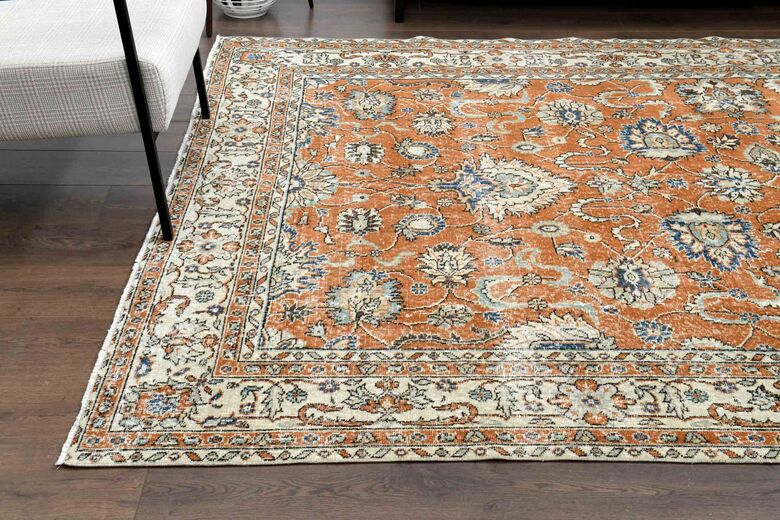 Farmhouse Decor Vintage Turkish Rug