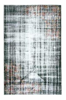 Distressed Green Turkish Area Rug - Thumbnail