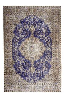 Blue Handwoven Vintage Persian Rug - Thumbnail