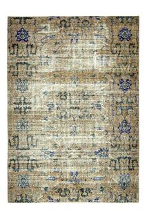 Faded Yellow Antique Turkish Rug - Thumbnail