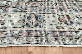 Floral Oushak Turkish Rug - Thumbnail