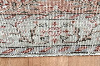 Orange Beige Farmhouse Turkish Rug - Thumbnail