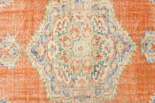 Farmhouse Decor Vintage Turkish Rug - Thumbnail