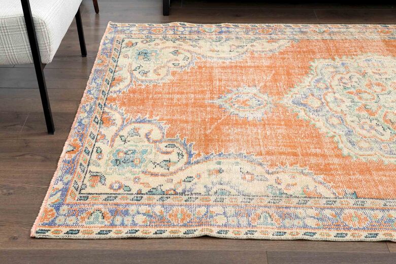 Farmhouse Decor Vintage Turkish Rug