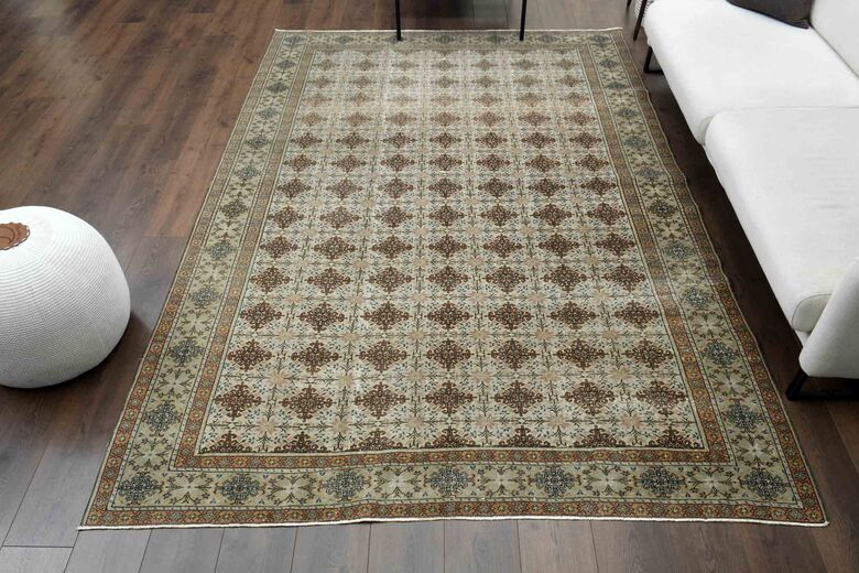 Wool Ikat Turkish Rug