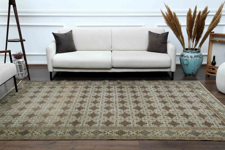 Wool Ikat Turkish Rug