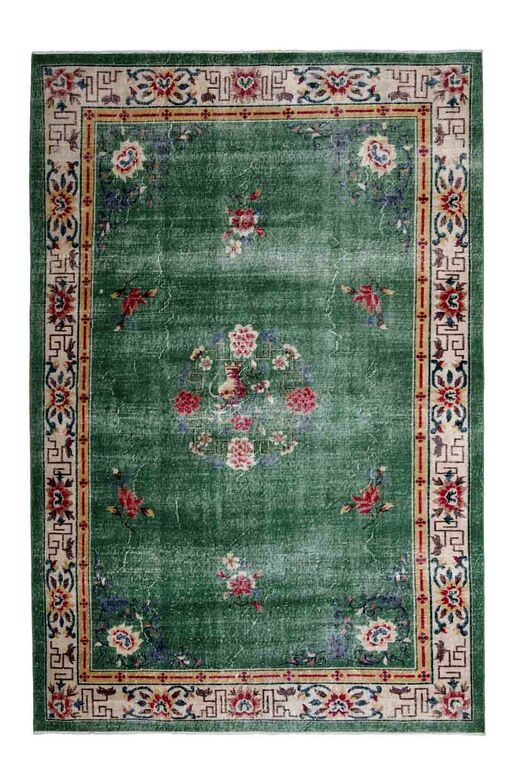 Shabby Chic Decor Green Turkish Rug