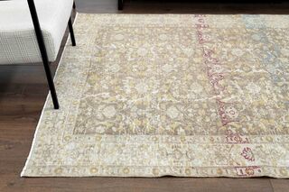 Beige Vintage Turkish Rug - Thumbnail