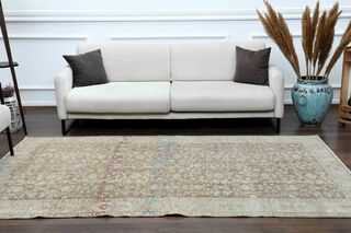 Beige Vintage Turkish Rug - Thumbnail