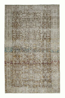 Beige Vintage Turkish Rug - Thumbnail