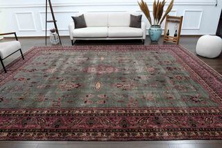 One of a Kind Wool Handmade Turkish Rug - Thumbnail