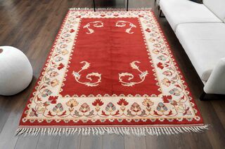 Shabby Chic Decor Vintage Turkish Rug - Thumbnail