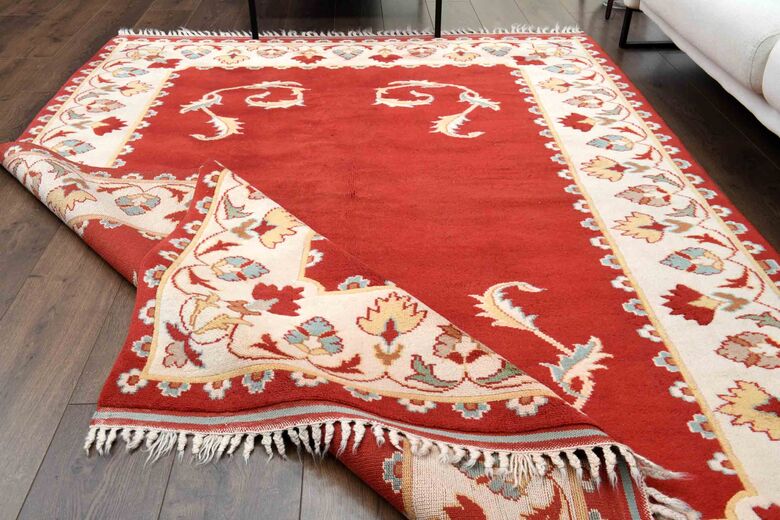 Special Wool Vintage Turkish Rug