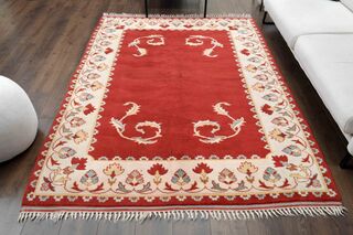 Special Wool Vintage Turkish Rug - Thumbnail