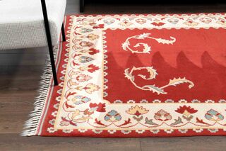 Special Wool Vintage Turkish Rug - Thumbnail