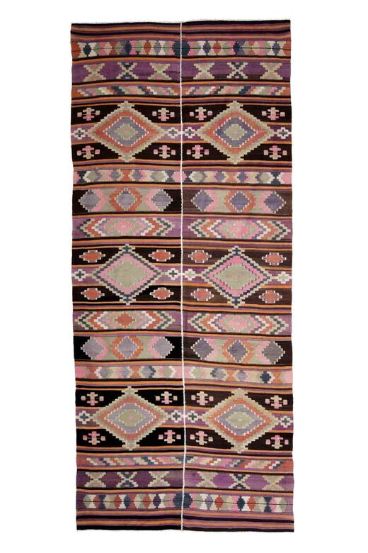 Vintage Flatweave Nomadic Kilim