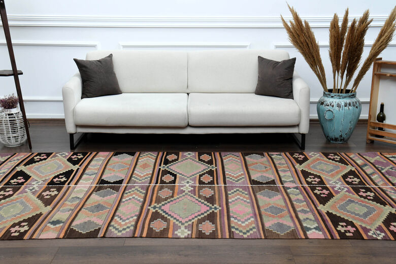 Vintage Flatweave Nomadic Kilim