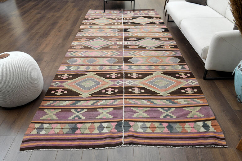 Vintage Flatweave Nomadic Kilim