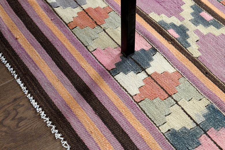 Vintage Flatweave Nomadic Kilim