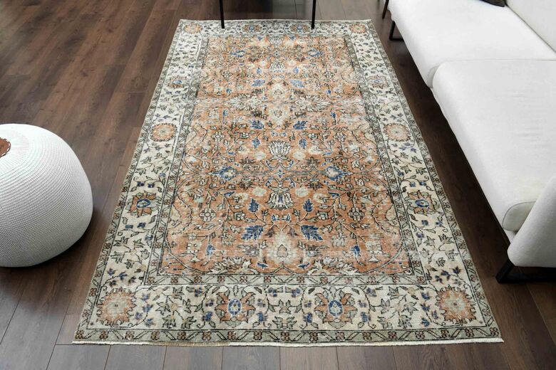 Farmhouse Decor Vintage Turkish Rug