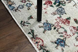 Unique Floral Turkish Rug - Thumbnail